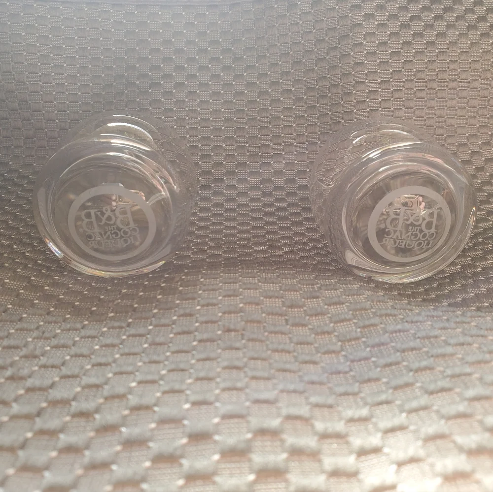 B & B Cognac Liqueur Roly Poly Shot Glasses